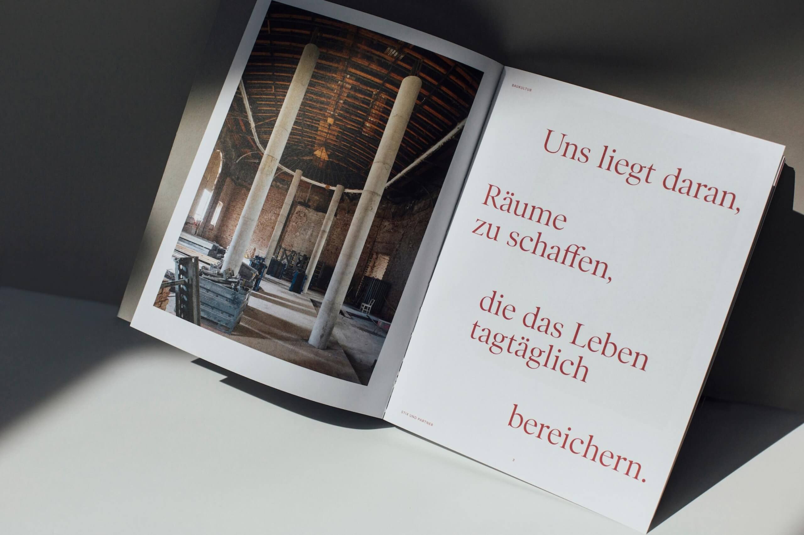 Stix und Partner / Baukultur / Publikation / Editorial Design