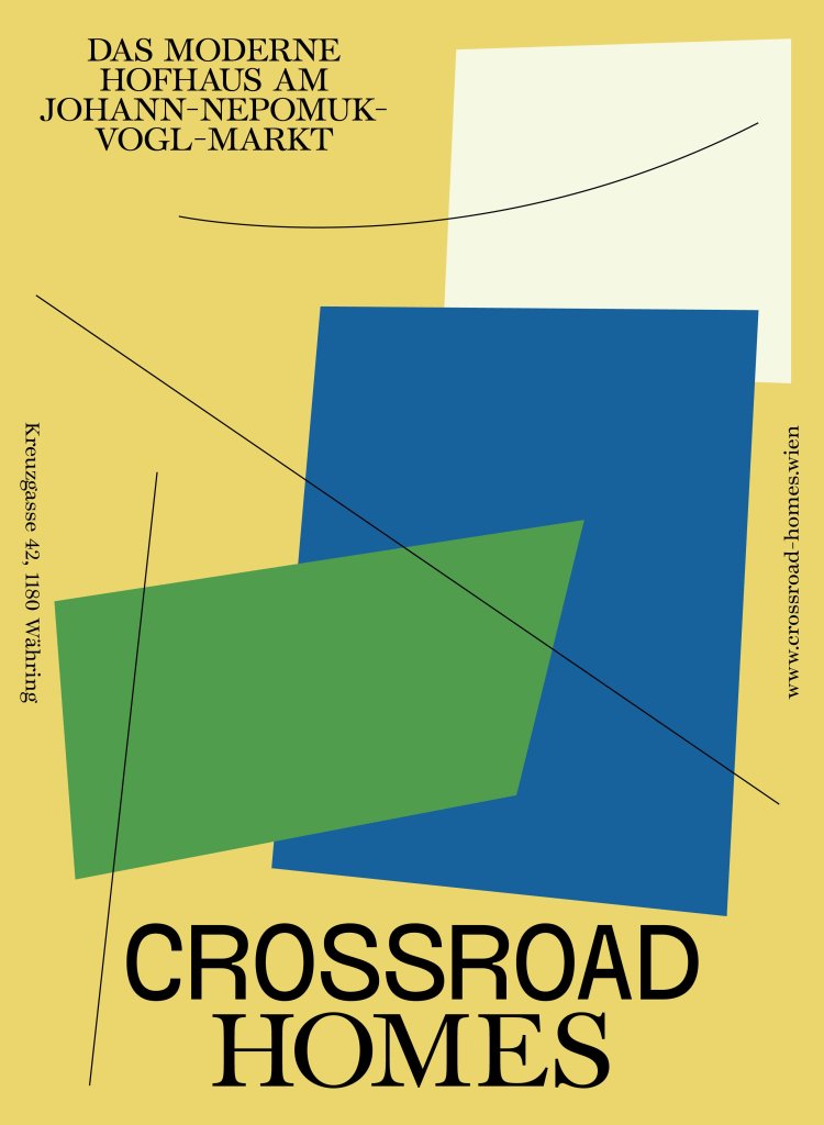 CrossroadHomes Wien Key-Visual / Real Estate Branding