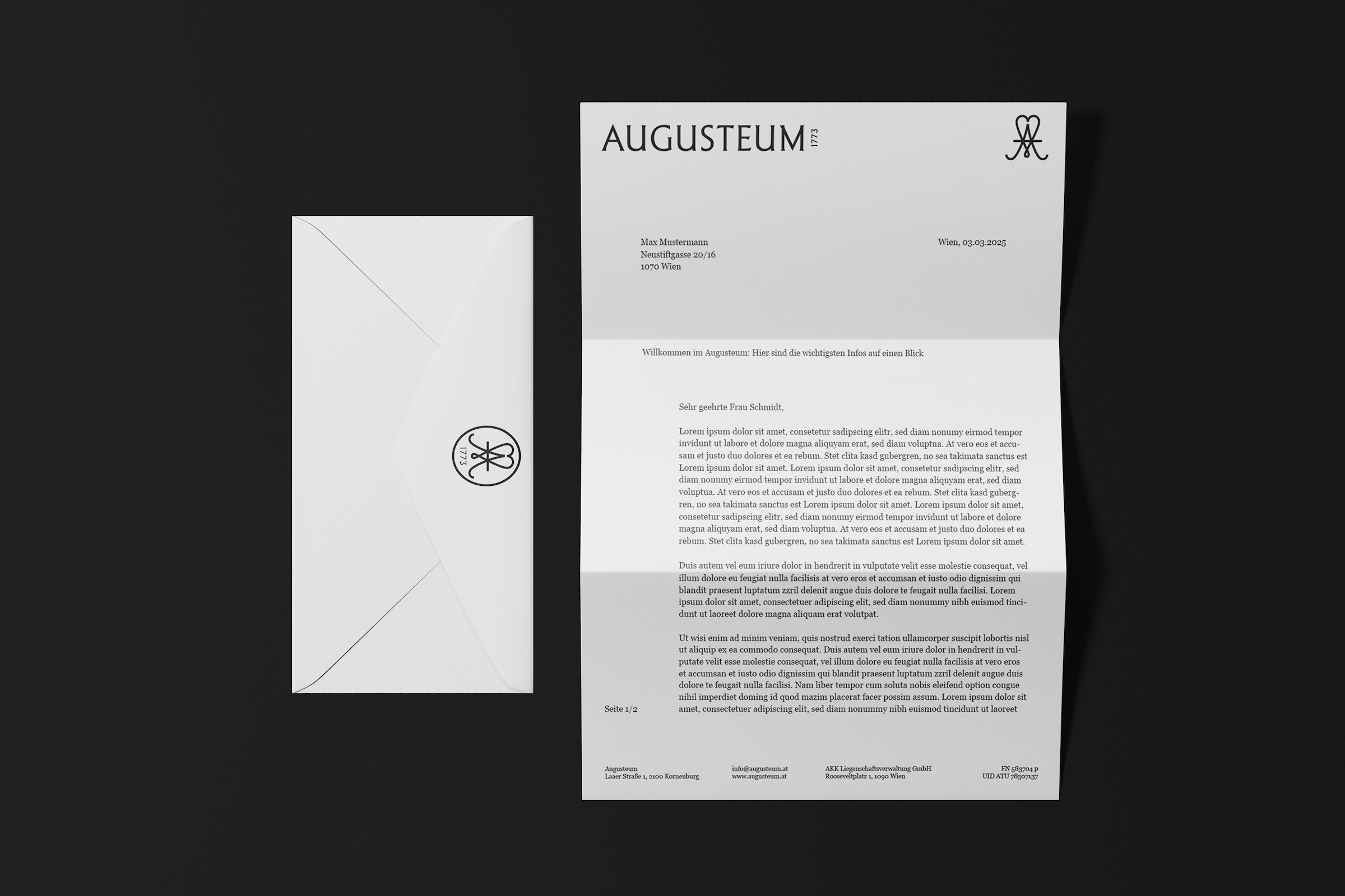 Augusteum Briefpapier