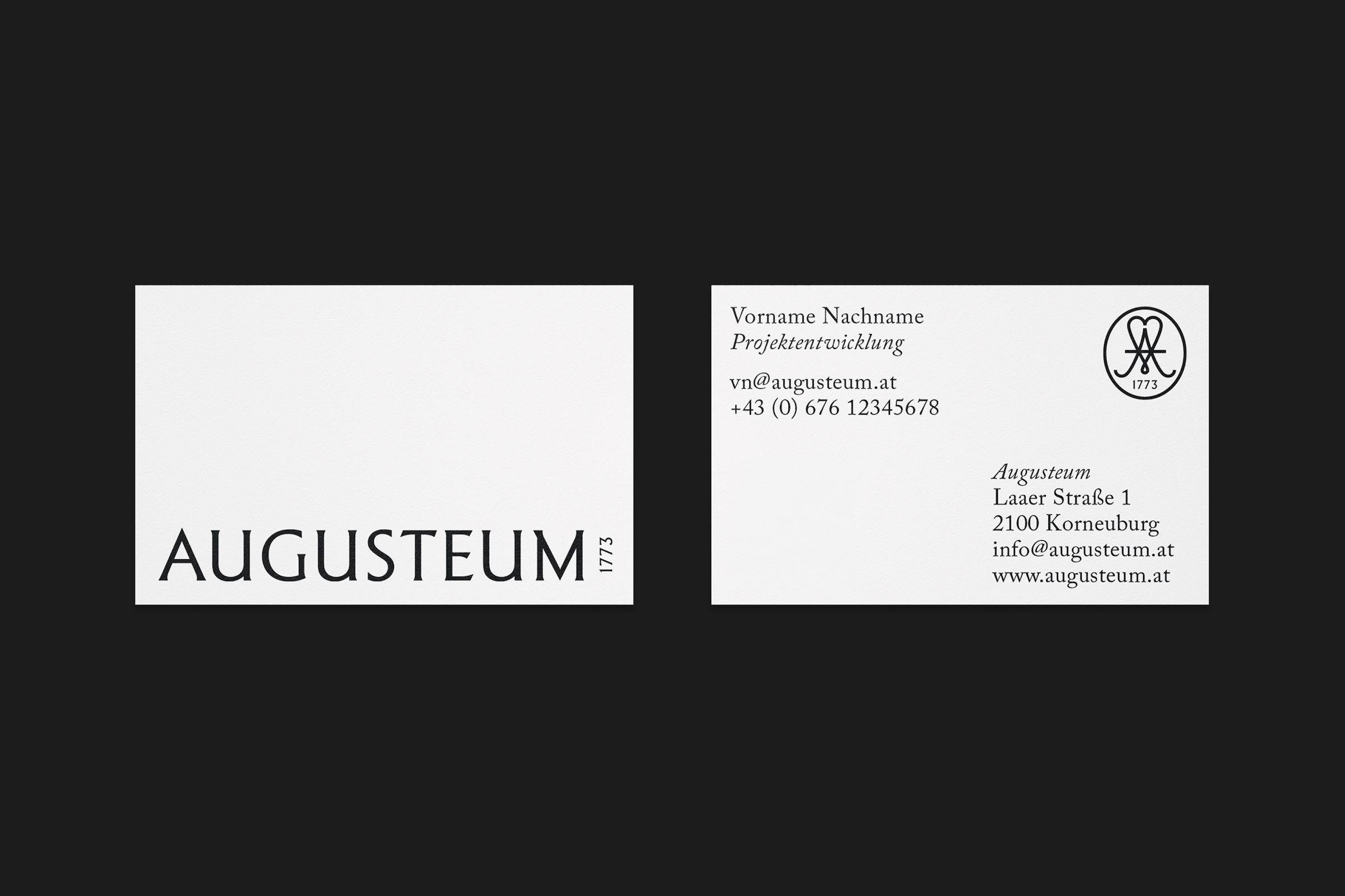 Augusteum Visitenkarte